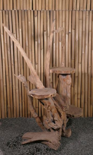 Product image 1 of the product “Shelf made of teak wood about approx. 150cm height ”